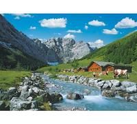 Puzzle Adulte 1000 Pieces Montagne de karwendel - Set Puzzle Paysage Autriche + 1 Carte Tigre