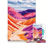 Puzzle Adulte 1000 pièces,Motif coloré Vallée de la Mort,Californie,idéal pour décorer,Casse-tête,Cadeau pour se détendre,Cadeau d'anniversaire ou Loisir (38x52cm)