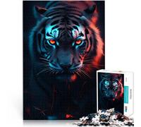 Puzzle Adulte 1000 pièces Motif Tigre de Rêve Anime Assemblage 10,27 po x 14,96 po Convient aux Couples Convient aux Adolescents de 14 Ans et Plus