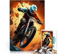 Puzzle Adulte 1000 pièces Motocross Sportif Aidez Le Cerveau à exercer des Jouets addictifs pour cultiver la Patience Cadeau Amusant 50x70cm