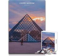 Puzzle Adulte 1000 pièces Musée du Louvre - Jeu de détente - Idée Cadeau pour Un Week-End à la Maison - Format 50x75cm
