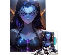 Puzzle Adulte 1000 pièces Mystic Black Widow Jeu Impossible défi cérébral et intellectuel Jouet addictif Cadeau d'anniversaire pour Toute la Famille (Taille 75x50cm)