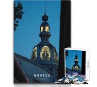 Puzzle Adulte 1000 pièces Nantes, Jeu éducatif, Niveau Difficile, Cadeau d'anniversaire, Dimensions 50x75cm