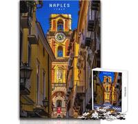Puzzle Adulte 1000 pièces Naples - Jeux relaxants - Idée Cadeau pour Un W nd détente - Format 38x26cm