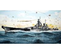 Puzzle Adulte 1000 Pieces Navire De Guerre USS Iowa Véhicule Navire Militaire 75 * 50Cm