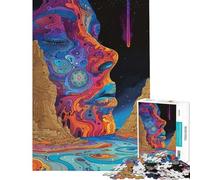 Puzzle Adulte 1000 pièces Nebula Flow Puzzle pour Adultes Jouet de décoration Murale Analyse et logique Cadeau Unique pour Un Anniversaire ou Noël (Taille 50x75cm)