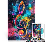 Puzzle Adulte 1000 pièces Note de Musique Puzzle découpé avec précision 26x38cm Anniversaire Unique et Cadeaux pour Adolescent Âge 14 Ans et Plus