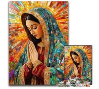 Puzzle Adulte 1000 pièces Notre-Dame de Guadalupe en prière, Puzzle en Carton, Casse-tête éducatif, décoration Artistique pour la Maison et Le Bureau, 14 Ans et Plus, 26x38cm