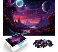 Puzzle Adulte 1000 pièces Nouvelle planète céleste Compétition de Vitesse Manuelle Activités Amusantes à la Maison, Cadeaux d'anniversaire, Cadeaux de Voyage, 38x26cm