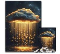 Puzzle Adulte 1000 pièces Nuages dorés Puzzle Anti-Stress Staycation Kill Time, Une œuvre d'art pour et 14 Ans 26X38CM