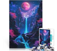 Puzzle Adulte 1000 pièces Nuits sereines au néon Aidez Le Cerveau à exercer des Jouets addictifs pour cultiver la Patience Décoration d'intérieur 26x38cm