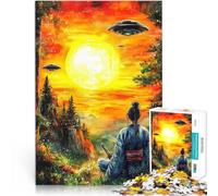 Puzzle Adulte 1000 pièces Observateurs au Coucher du Soleil pour Le Jeu éducatif Challenge Toy Jeu de défi Unique 75x50cm