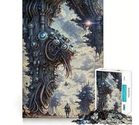 Puzzle Adulte 1000 pièces Odyssée futuriste Sombre Décoration soignée,Jeu de réflexion,Divertissement Occasionnel,décoration Artistique de Noël (50x75cm)