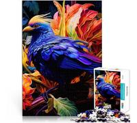 Puzzle Adulte 1000 pièces Oiseau coloré Jouets addictifs pour Le défi de l'intelligence cérébrale Décoration Parfaite 50x70cm