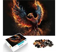 Puzzle Adulte 1000 pièces Oiseau Phénix Fait de Papier,pour Les 14 Ans et Plus Jeux Amusants Cadeau Amusant。Taille:38x52cm/14.9x20.4pouce