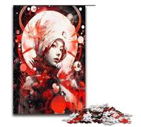 Puzzle Adulte 1000 pièces Ombre Rouge Sang Décoration intérieure Jouet Cadeau pour Toute la Famille 75x50cm
