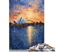 Puzzle Adulte 1000 pièces Opéra de Sydney Puzzle Interaction avec Les Membres de la Famille (38 x 26 cm)
