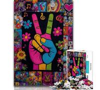 Puzzle Adulte 1000 pièces Oui Geste, Aide Le Cerveau à exercer des Jouets addictifs pour cultiver la Patience Cadeau pour Les Anniversaires 50x75cm