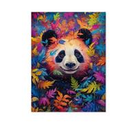 Puzzle Adulte 1000 Pièces，Ours Panda dans la forêt Arc-en-Ciel，Artisanat Cadeau Famille Puzzle Classique 3D Puzzle Jouet en Papier Cadeau Unique Décoration Intérieure（38x26cm）-E70