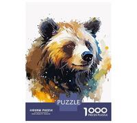 Puzzle Adulte 1000 Pièces Paint Bear Puzzles pour Adultes - Jeux Anti-Stress - Analyse Et Logique - Idée Cadeau pour Toute La Famille 70x50cm/1000pcs
