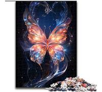 Puzzle Adulte 1000 pièces Papillon d'un Autre Univers en Bois, Jeu Familial interactif, adapté aux 14 Ans et Plus 50x75cm pour Jeu interactif Familial