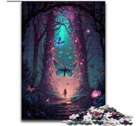 Puzzle Adulte 1000 pièces Papillon Mystique en Bois, pour Adolescents et Famille - Jeu de réflexion DIY 1000 pièces(50x75cm)