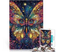 Puzzle Adulte 1000 pièces Papillon psychédélique Réduction du Stress intéressante Chaque pièce est Unique - Jeu Familial Stimulant et Amusant 38x26cm