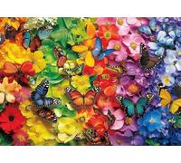 Puzzle Adulte 1000 Pièces Papillons Colorés 70x50cm Puzzles pour Adultes Jeu éducatif Défi Jouets 1000 Pièces Puzzles pour Adultes Enfants