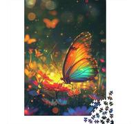 Puzzle Adulte 1000 pièces Papillons colorés et Joyeux Puzzles pour Adultes Jeu éducatif Défi Jouet 1000 pièces (38 x 26 cm)