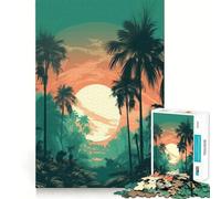 Puzzle Adulte 1000 pièces Paradis Tropical Jeu de précision, Jouet cérébral Intelligent, pour Passer du Temps Libre, Cadeau d'anniversaire pour stimuler l'esprit (50x75cm)