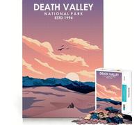Puzzle Adulte 1000 pièces Parc National de la Vallée de la Mort Décoration idéale Casse-tête Cadeau Loisirs et Divertissement pour Les Moments de détente Cadeau d'anniversaire (50x75cm)