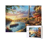 Puzzle Adulte 1000 Pièces Paris paysages 75x50cm Impossible Difficile Défiant, Puzzles pour Adultes Jeu éducatif Défi Jouets 1000 Pièces Puzzles pour Adultes, Divertissement Créatif Cadeau u-21