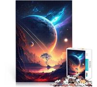 Puzzle Adulte 1000 pièces Paysage d'horizon étoilé Jouets de Divertissement Familial Renforcer l'amour Entre Les Couples 75x50cm