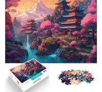 Puzzle Adulte 1000 pièces Paysage Fantastique 17 pour Le Jeu éducatif Challenge Toy avec des pièces de Formes aléatoires entièrement imbriquées 52x38cm