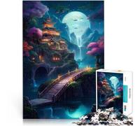 Puzzle Adulte 1000 pièces Paysage Fantastique 56 Entraînez Votre Cerveau et Vos Mains Convient pour la décoration de Bureau 52x38cm