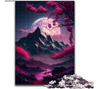 Puzzle Adulte 1000 pièces Paysage Japonais Néon Puzzle en Carton, idéal pour Les Loisirs en Famille pour Les fêtes et Les Anniversaires 1000 pièces(26x38cm)