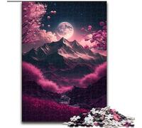Puzzle Adulte 1000 pièces Paysage Japonais Néon Puzzle en Carton, Jeu Familial interactif, décoration d'intérieur DIY, Cadeau Stimulant 1000 pièces(26x38cm)