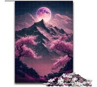 Puzzle Adulte 1000 pièces Paysage Japonais Néon Puzzle en Carton, Jeu Familial interactif, décoration d'intérieur DIY, Cadeau Stimulant 1000 pièces(26x38cm)