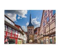 Puzzle Adulte 1000 Pièces Paysage Puzzle en Bois Puzzle en 3D，Duderstadt，DIY Art Moderne Cadeau Spécial Déco Maison（75x50cm）-AJ51