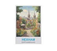 Puzzle Adulte 1000 Pièces Paysage Puzzle en Bois Puzzle en 3D，Hexham Northumberland，DIY Art Moderne Cadeau Spécial Déco Maison（75x50cm）-GK28