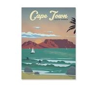 Puzzle Adulte 1000 Pièces Paysage Puzzle en Bois Puzzle en 3D，Le Cap, Afrique du Sud，DIY Éducatif Puzzle Noël Décoration De Maison Cadeau（75x50cm）-HP52