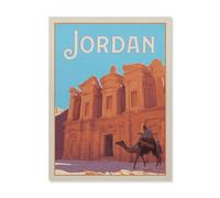 Puzzle Adulte 1000 Pièces Paysage Puzzle en Bois Puzzle en 3D，Pétra, Chameau，Coloré DIY Art Moderne Cadeau Spécial Déco Maison（75x50cm）-HO72