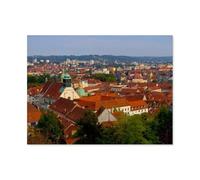 Puzzle Adulte 1000 Pièces Paysage Puzzle en Papier Puzzle en 3D，Cathédrale de Graz，Coloré DIY Art Moderne Cadeau Spécial Déco Maison（50x70cm）-AT26