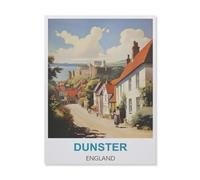 Puzzle Adulte 1000 Pièces Paysage Puzzle en Papier Puzzle en 3D，Dunster Angleterre，DIY Art Moderne Cadeau Spécial Déco Maison（50x70cm）-FG8