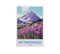Puzzle Adulte 1000 Pièces Paysage Puzzle en Papier Puzzle en 3D，Mont Timpanogos, Utah，DIY Art Moderne Cadeau Spécial Déco Maison（38x26cm）-GD68