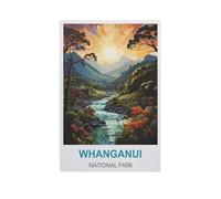 Puzzle Adulte 1000 Pièces Paysage Puzzle en Papier Puzzle en 3D,Parc National de Whanganui,DIY Art Moderne Cadeau Spécial Déco Maison(50x70cm)-AJ12