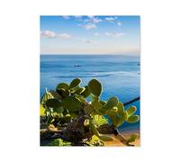 Puzzle Adulte 1000 Pièces Paysage Puzzle en Papier Puzzle en 3D，Plage Unique de Las Teresitas, Santa Cruz, Tenerife，DIY Art Moderne Cadeau Spécial Déco Maison（38x26cm）-F56