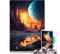 Puzzle Adulte 1000 pièces Paysage Spatial Difficile à réaliser mais Amusant et Humoristique De Superbes Cadeaux et Jouets 52x38cm