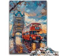 Puzzle Adulte 1000 pièces Paysage Urbain de Londres pour et à partir de 14 Ans Jouets de Jeu Car C'est Un pour Toute la Famille 26x38cm