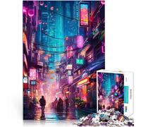 Puzzle Adulte 1000 pièces Paysage Urbain Nocturne 2 Jouet éducatif d'apprentissage Chaque pièce est Unique - Jeu Familial Stimulant et Amusant 52x38cm